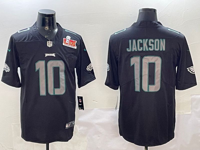 Men Philadelphia Eagles #10 Jackson 2025 Nike Fashion Impact Black Limited NFL Jersey style 2